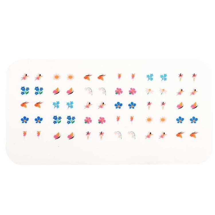 Kolczyki Samoprzylepne z Brokatem Wróżki i Kwiaty - Rex London