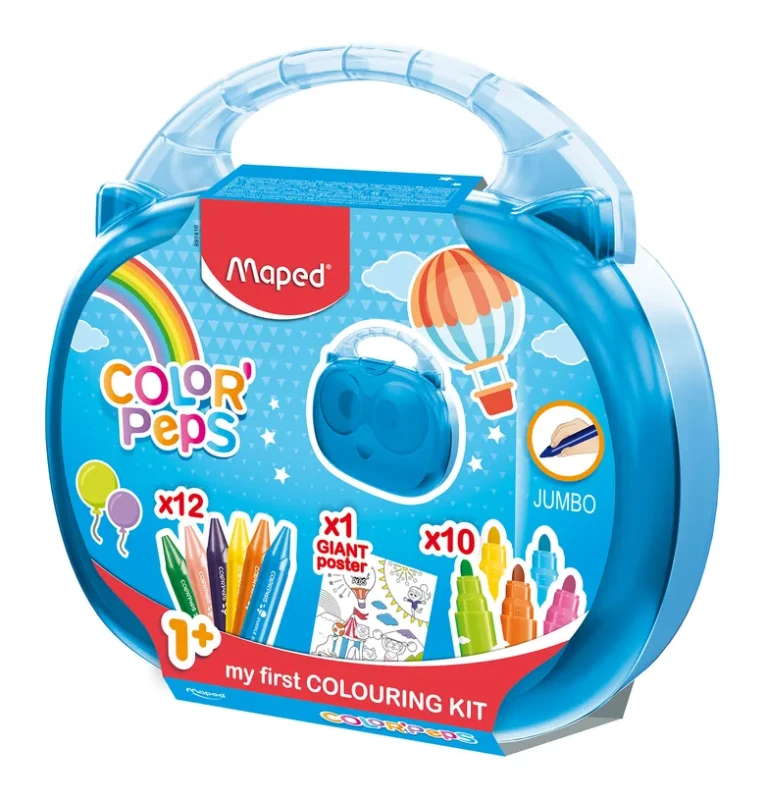 Kreatywna Walizeczka z Kredkami i Pisakami Jumbo - Maped