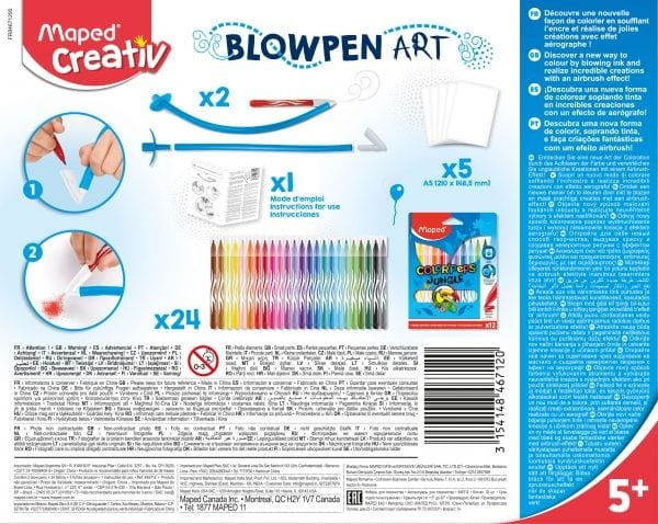 Dmuchane Flamastry do Malowania Blowpen Art - Maped