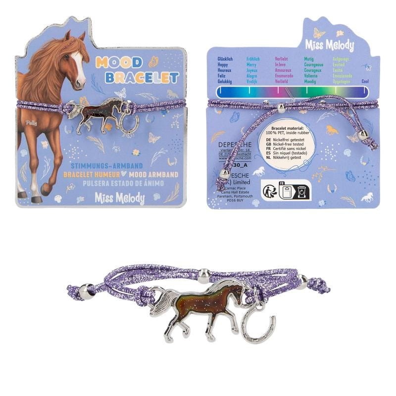 Nastrojowa Bransoletka Zmieniająca Kolor Konie - Miss Melody