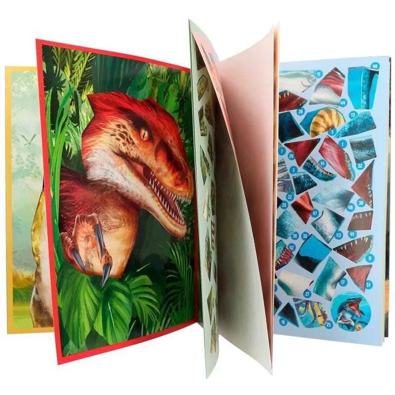 Naklejki Puzzle z Numerkami Dinozaury - Dino World