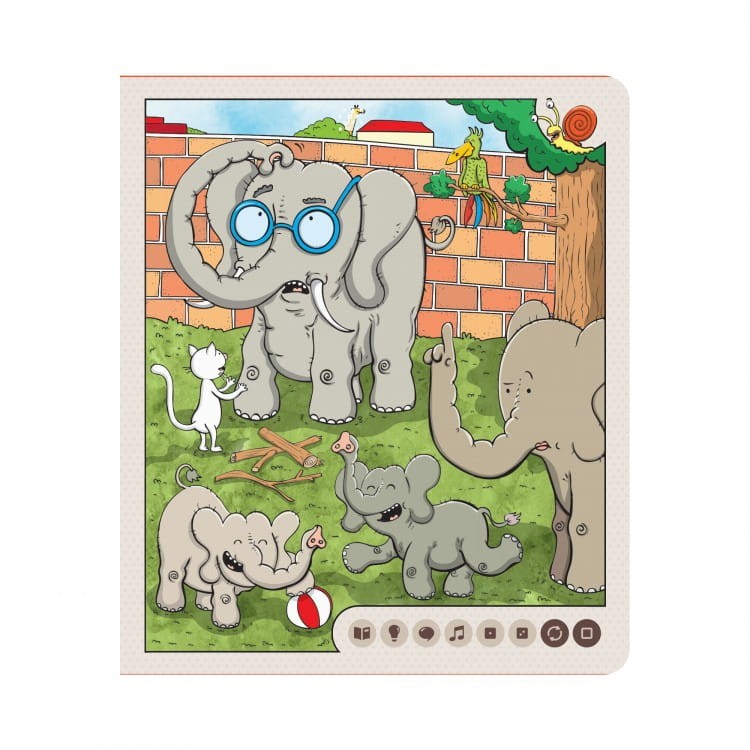 Pióro Albik i Interaktywna Książka Zwierzęta w ZOO - Czytaj z Albikiem Zestaw