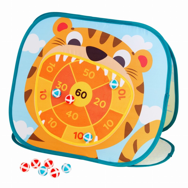 Gra 3w1 Rzucanie Piłeczkami do Celu Toss ‘n’ Score - b.toys