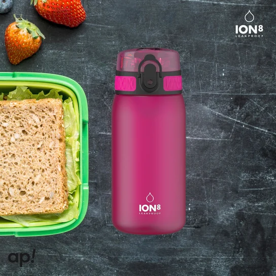Bidon do szkoły ION8 z Szerokim Ustnikiem Różowy 400 ml