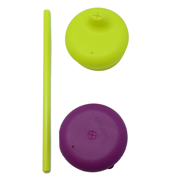 Silikonowe nakładki na kubek + słomka Silicone lids - B.box