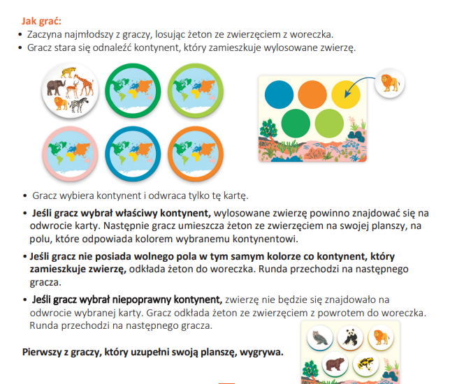 Gra edukacyjna lotto Zwierzęta Świata - Djeco