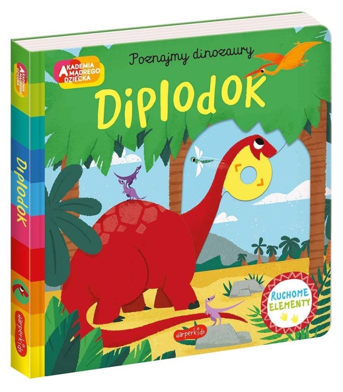 Diplodok. Poznajmy dinozaury. Ruchome Elementy