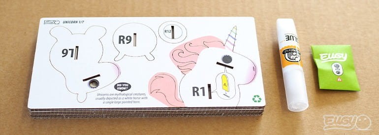 Jednorożec Różowy Układanka 3D Puzzle - Eugy