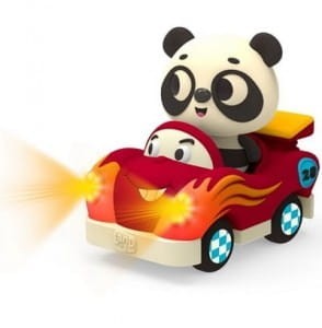 Miękkie autko sensoryczne Panda Bingo & Freddy Zoom - b.toys