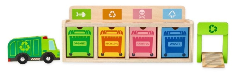Sortowanie Śmieci Sorter do Nauki Segregacji - Lelin