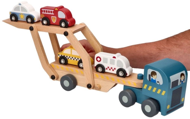 Piętrowa Ciężarówka z Pojazdami Ratunkowymi - Adam Toys