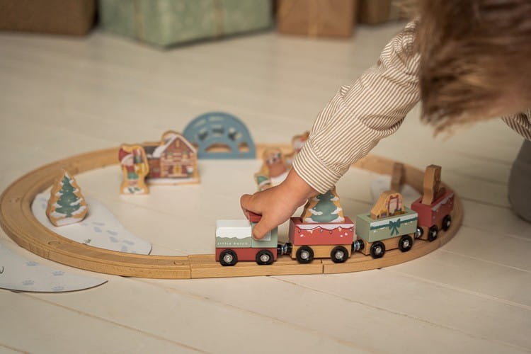 Świąteczny Pociąg z Torami Boże Narodzenie - Little Dutch