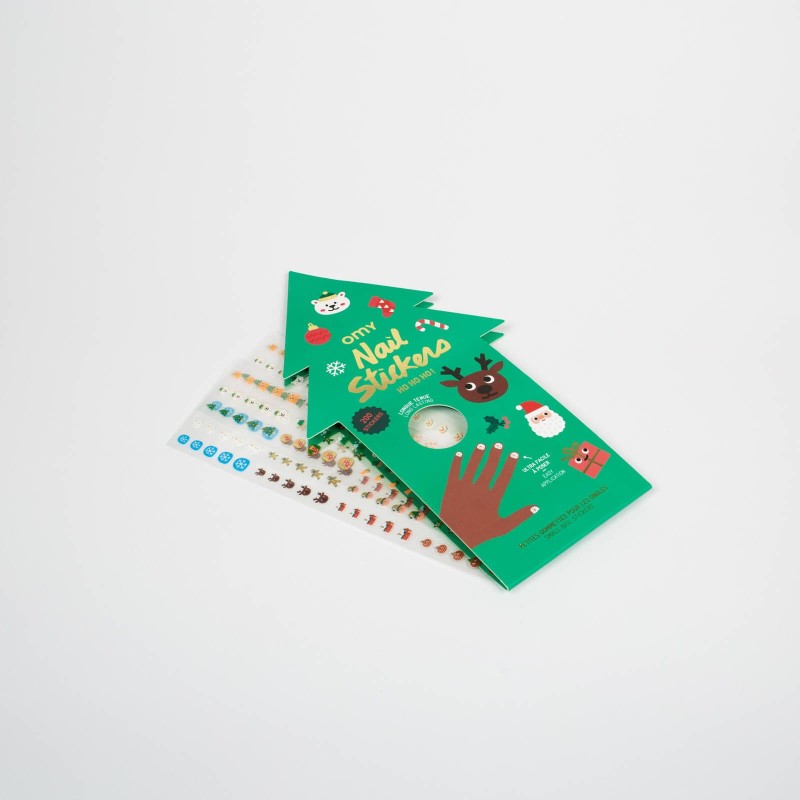 Naklejki na Paznokcie dla dzieci Świąteczne Wzory - omy