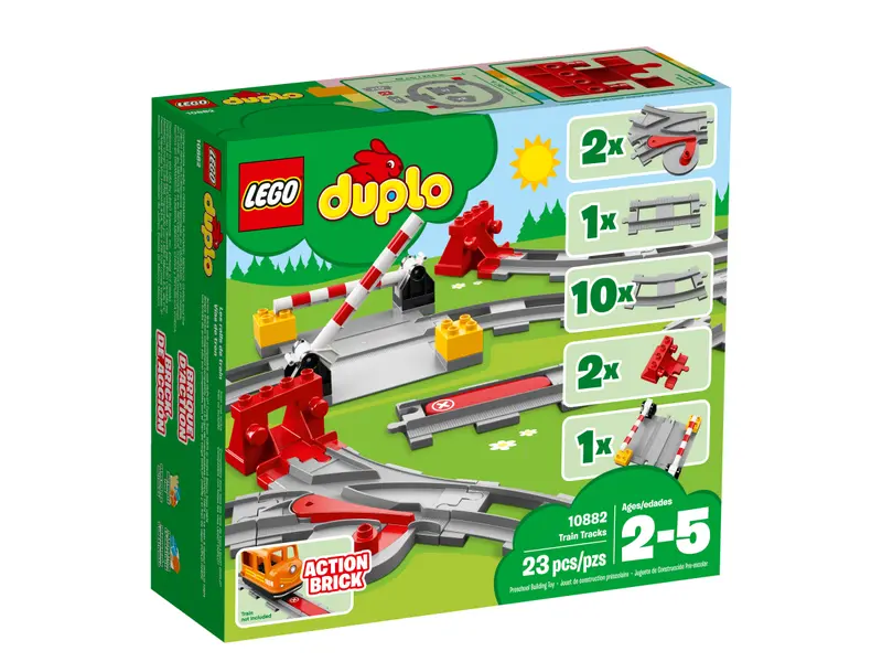Lego Duplo 10882 Tory kolejowe i przejazd