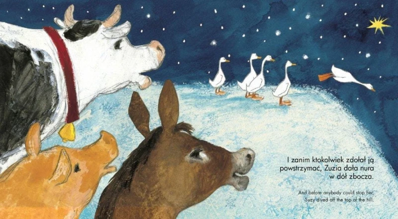 Gąska Zuzia i pierwsza gwiazdka - Horacek Petr polsko-angielska bajka wigilijna