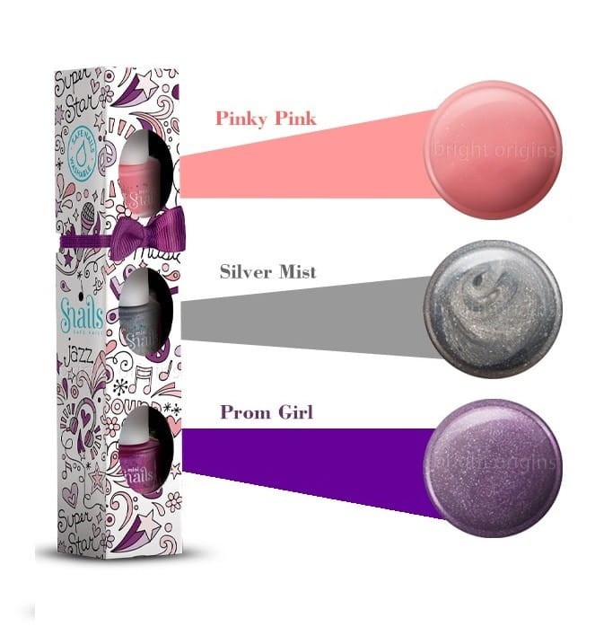 Zestaw Lakiery do paznokci zmywalne wodą 3 szt. Music - Snails