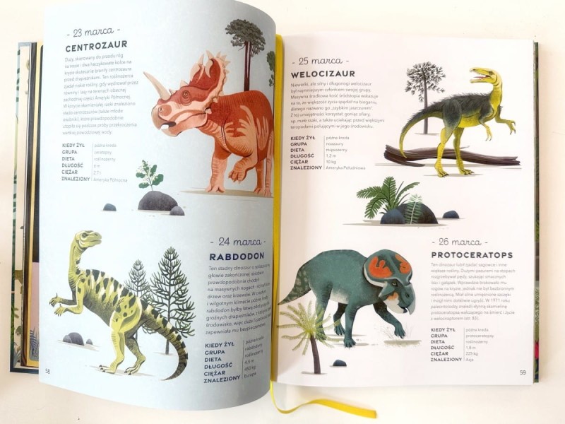 Rok z dinozaurami - 365 dinozaurów na każdy dzień roku