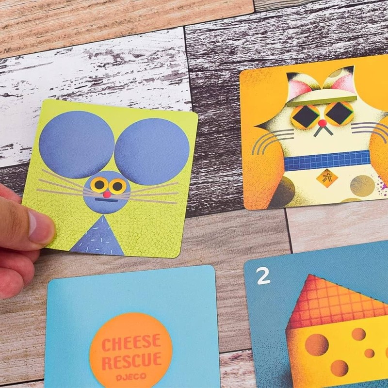 Djeco gra strategiczna w Karty Ocalić Ser Cheese Rescue