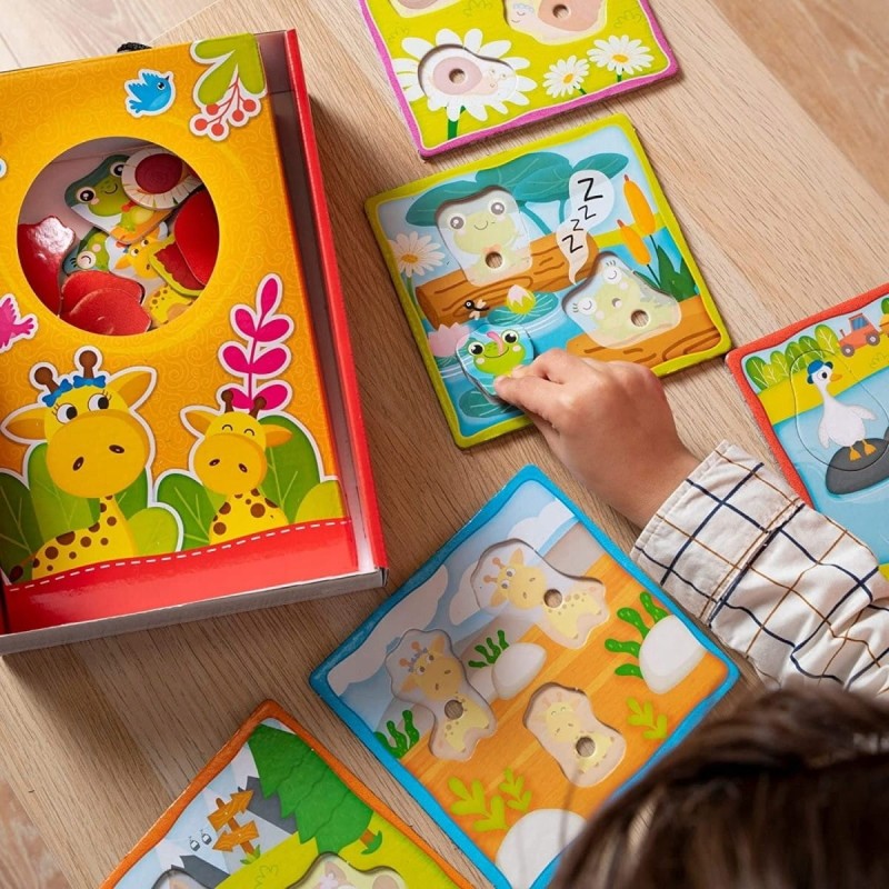 Rodziny Zwierząt Układanka Montessori Baby - Lisciani