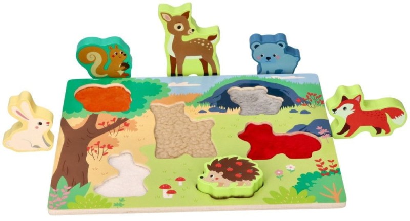 Sensoryczna Układanka Dotykowa Zwierzęta Adam Toys