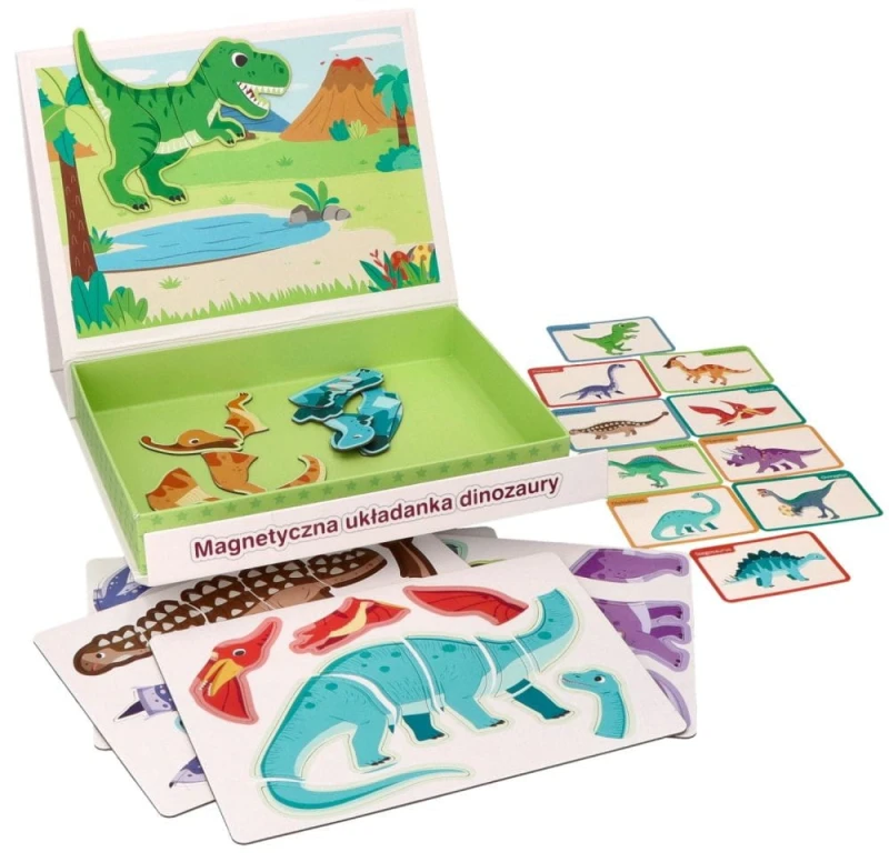 Magnetyczna Układanka Dinozaury - Adam Toys