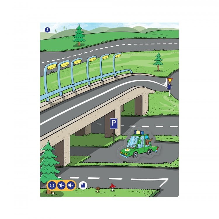 Transport Interaktywne mówiące naklejki zeszyt - Czytaj z Albikiem