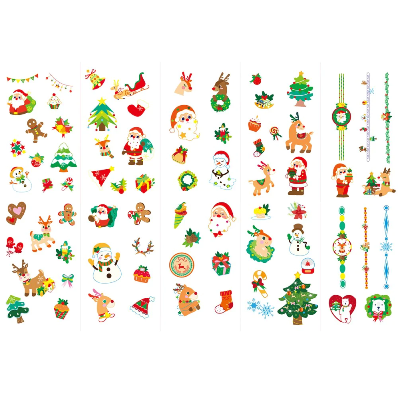 Świąteczne Tatuaże i Naklejki na Paznokcie Christmas Avenir
