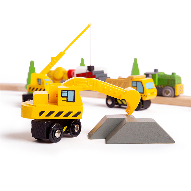 Pojazdy Budowlane - Bigjigs Rail