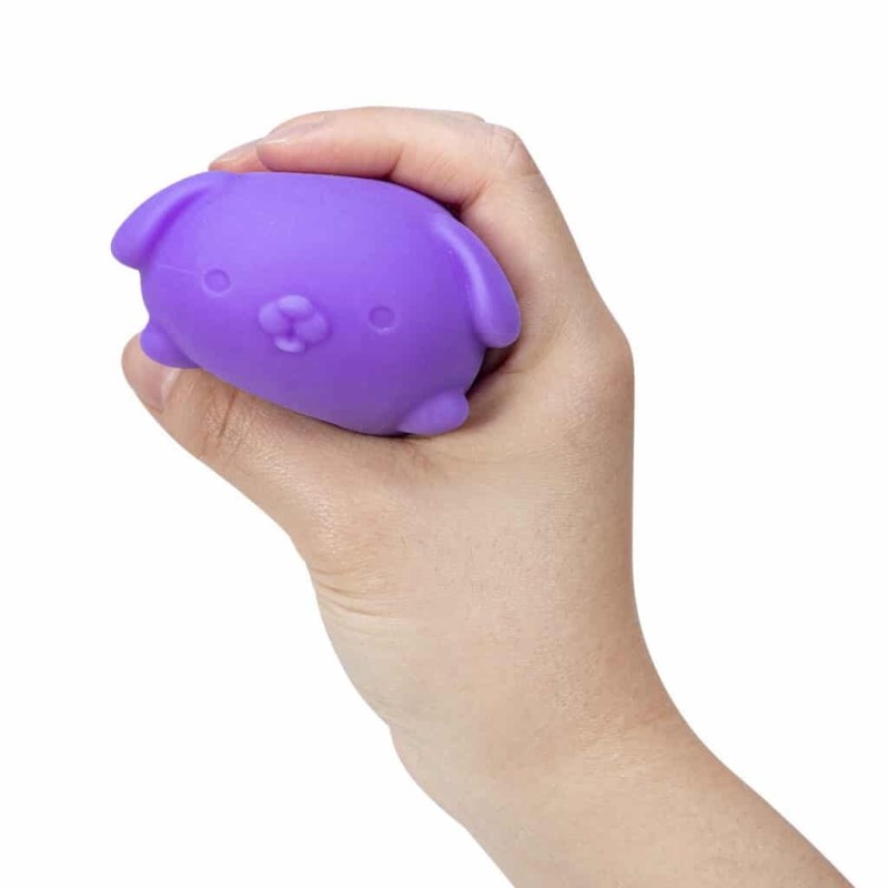 Sensoryczny gniotek Piesek Fioletowy Needoh Schylling