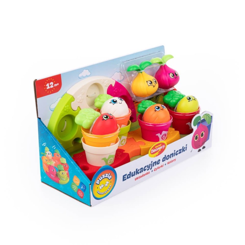 Edukacyjne Doniczki - sensoryczne puzzle Dumel