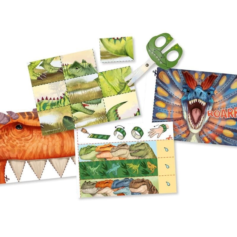 Wycinanki z Nożyczkami Dinozaury Dino World