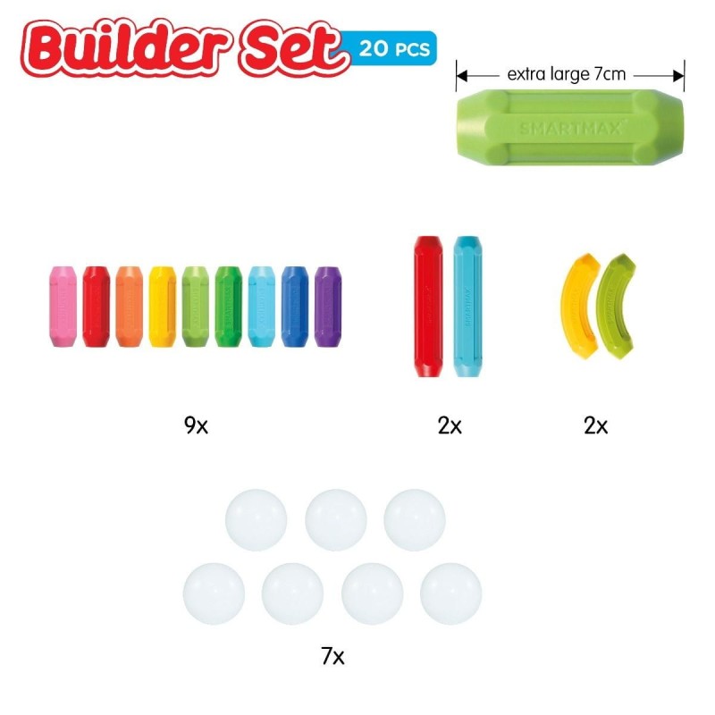 SmartMax Klocki Magnetyczne zestaw Builder 20 el.
