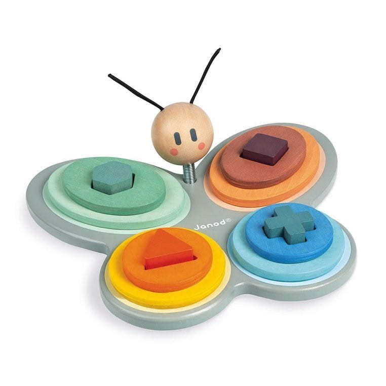 Drewniany sorter kształtów Motyl Sweet Cocoon - Janod
