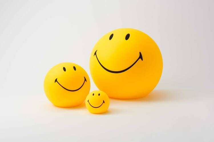 MrMaria Lampka Nocna Uśmiech Smiley 12 cm