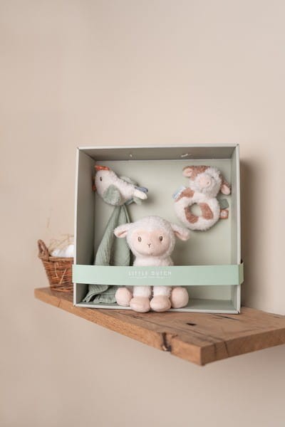 Zestaw na prezent dla Noworodka Pierwsze Zwierzątka Gift box - Little Dutch