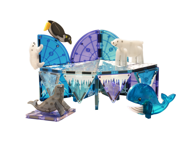Klocki Magnetyczne zwierzęta arktyczne 25 el. MAGNA-TILES