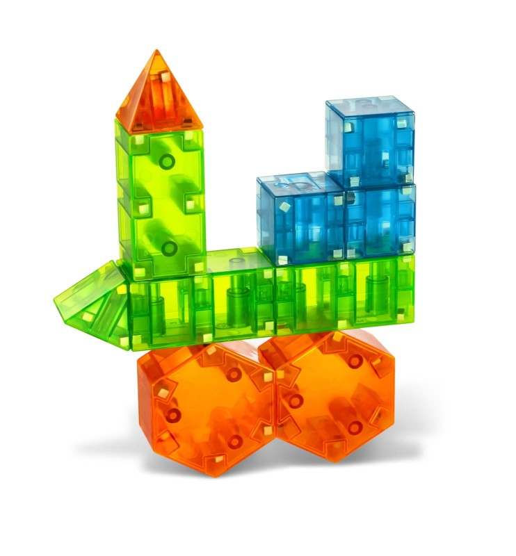 Klocki edukacyjne Magnetyczne 3D 29 el. MAGNA-QUBIX