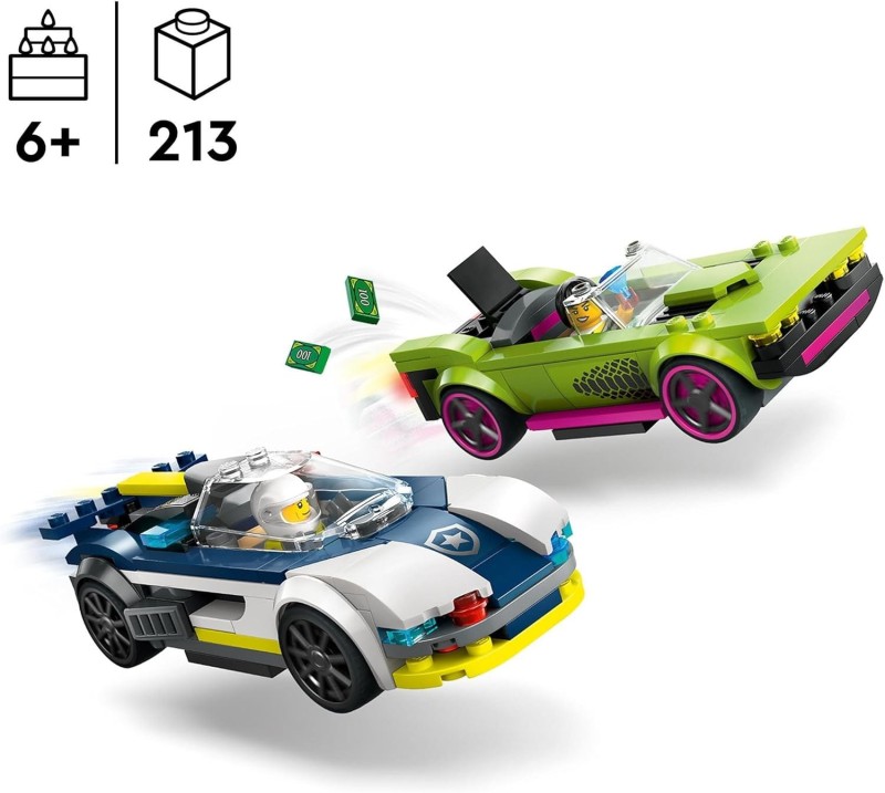 Lego CITY Pościg radiowozu za muscle carem 60415