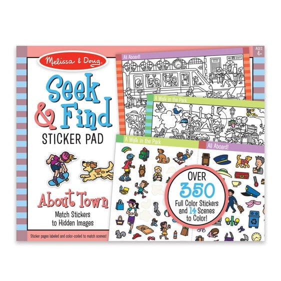 Kolorowanka z naklejkami Miasto - Melissa & Doug
