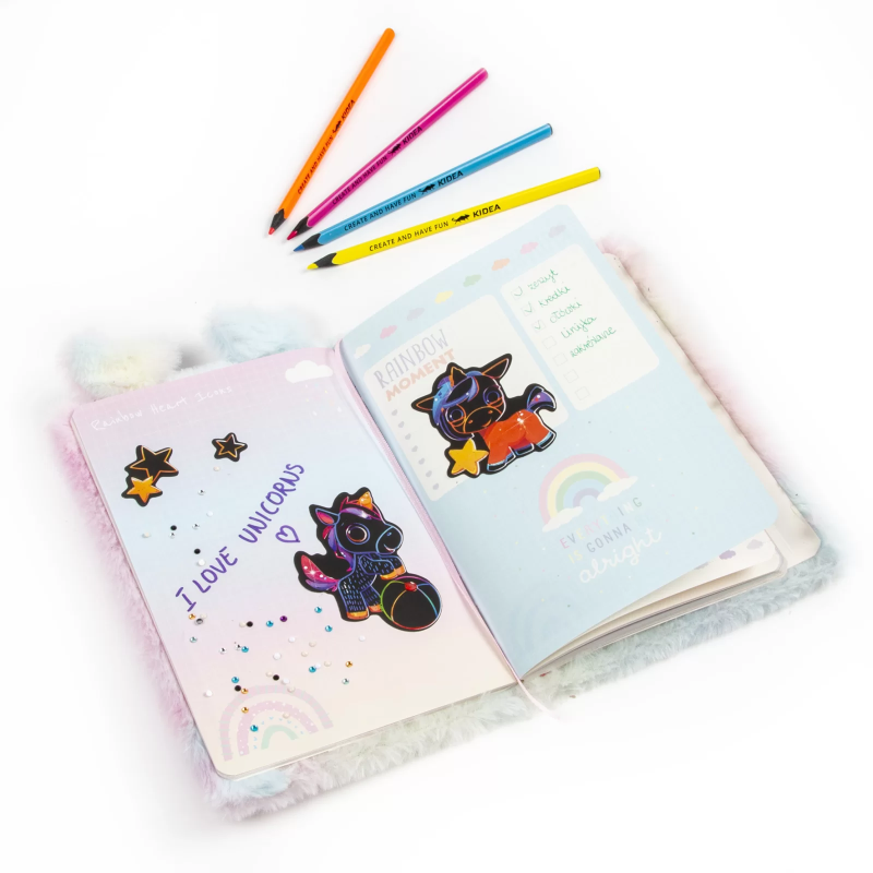 Naklejki do wydrapywania wydrapywanki Jednorożce Kidea