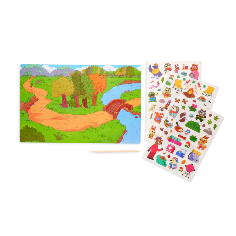 Kalkomania obraz naklejki do przenoszenia Camping Ooly