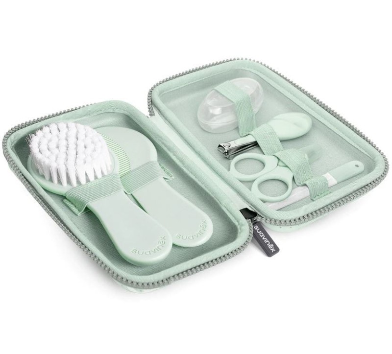 Zestaw do manicure dla niemowląt miętowy Hygge - Suavinex