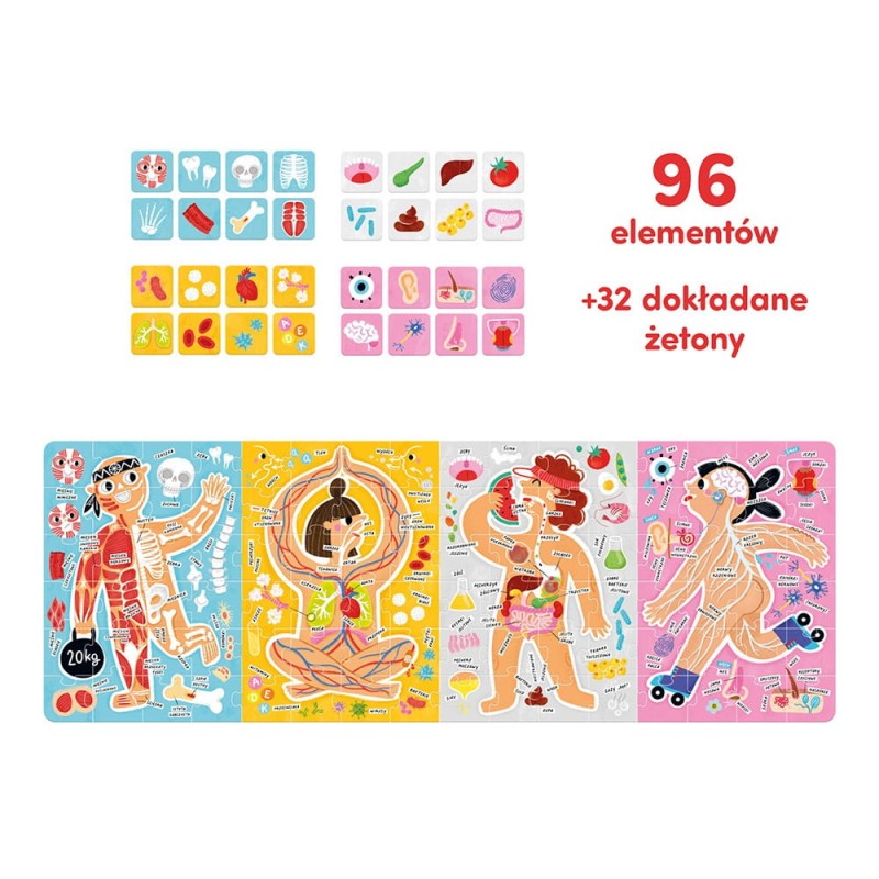 Puzzle Tak działa Moje ciało Czuczu