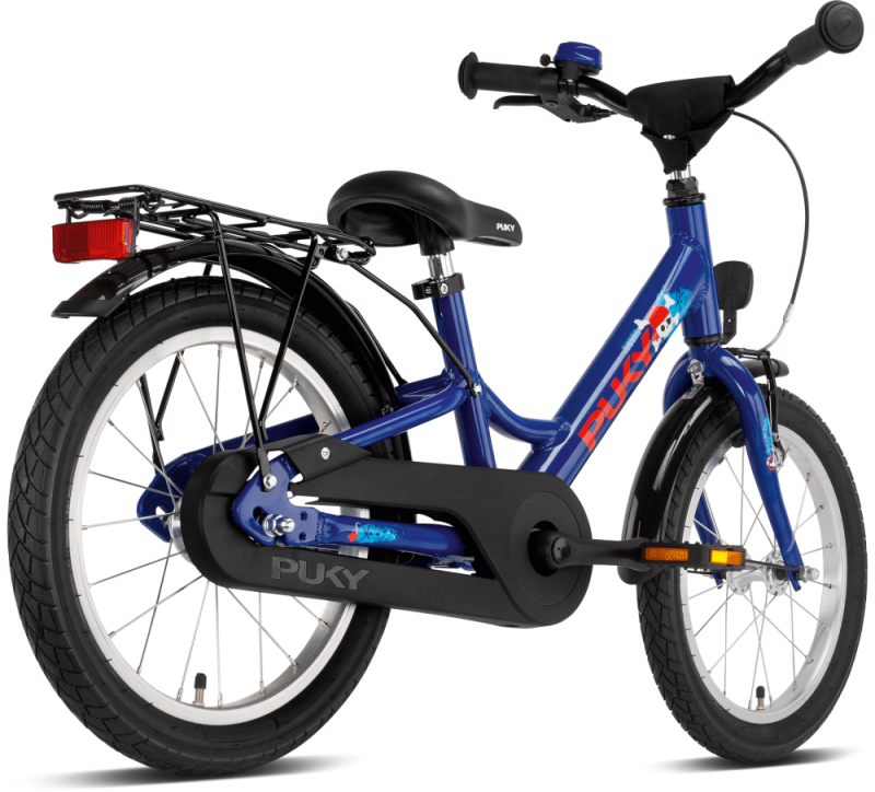 Rower dziecięcy z bagażnikiem YOUKE 16 niebieski PUKY