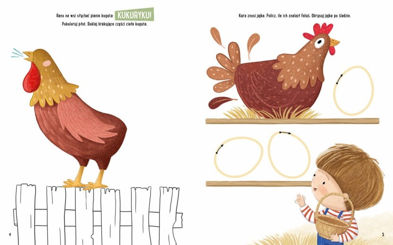 Zabawy z Felusiem i Guciem. Wycieczka na wieś