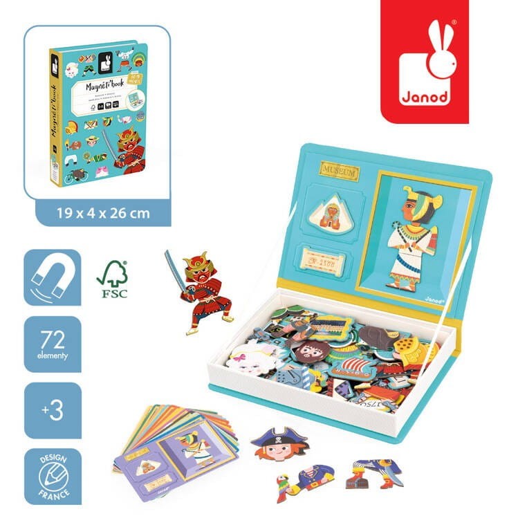 Magnetyczna układanka Historia Magnetibook - Janod