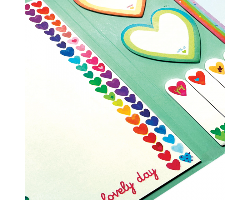 Karteczki samoprzylepne Serca notesik Note Pad Ooly