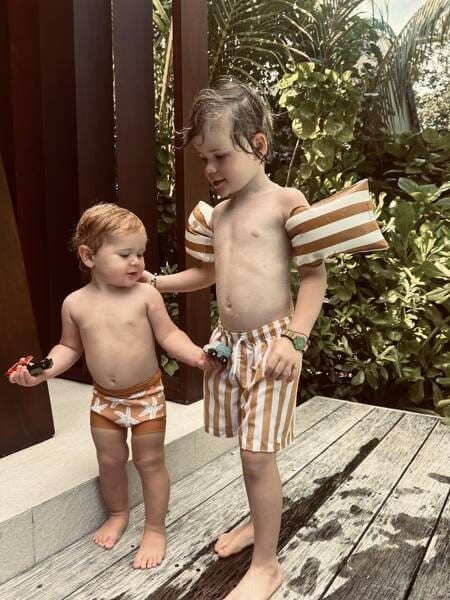 Rękawki do pływania 2-6 lat żółte paski Swim Essentials