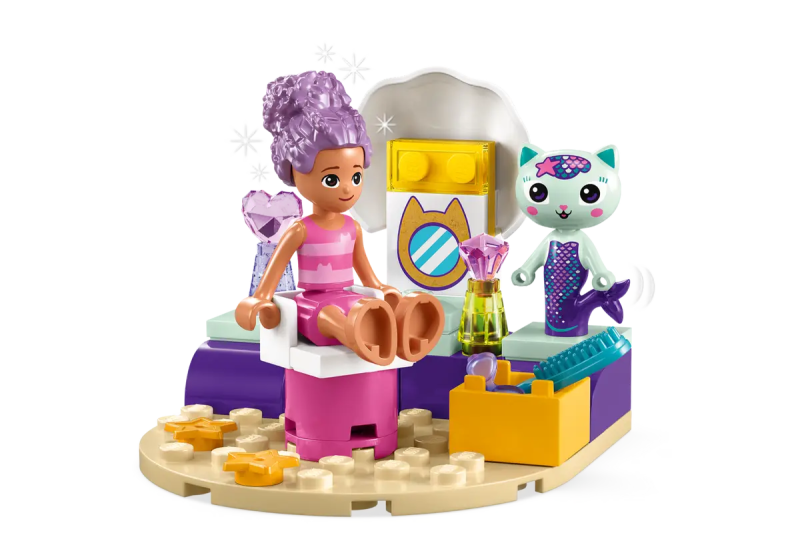 GABBY'S DOLLHOUSE Statek i spa Gabi i Syrenkotki Lego 10786