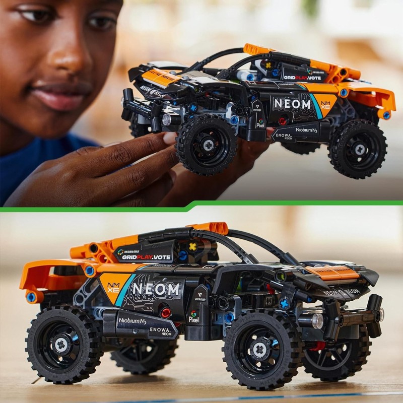 Lego Technic NEOM McLaren Extreme E Race Car 42166 pull-back